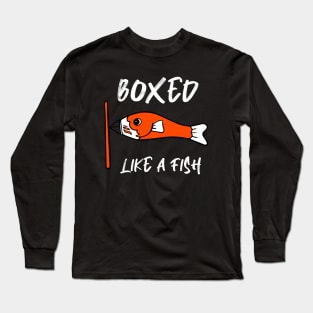 boxed like a fish Long Sleeve T-Shirt